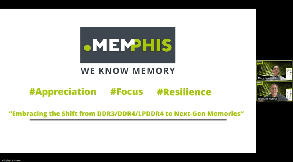 Screen of the webinar recording